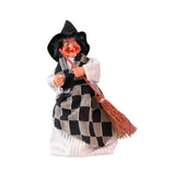 Maxbell Halloween Hanging Witch Halloween Decor Witch Pendant for Window Garden Home White Black