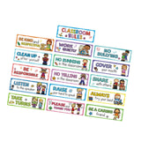 Maxbell 16Pcs Classroom Rules Educational Posters Teacher Good Habits Manners Charts