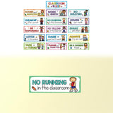 Maxbell 16Pcs Classroom Rules Educational Posters Teacher Good Habits Manners Charts