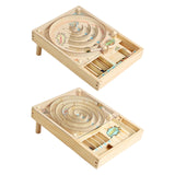 Maxbell Wooden Pinball Game Early Development Fine Motor Skills Tabletop Pinball Toy Style A