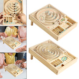 Maxbell Wooden Pinball Game Early Development Fine Motor Skills Tabletop Pinball Toy Style A