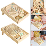 Maxbell Wooden Pinball Game Early Development Fine Motor Skills Tabletop Pinball Toy Style A