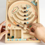 Maxbell Wooden Pinball Game Early Development Fine Motor Skills Tabletop Pinball Toy Style A