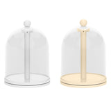 Maxbell Rotatable Showcase Figure Display Case for Charms Plush Figures Action Dolls White