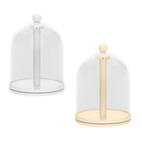 Maxbell Rotatable Showcase Figure Display Case for Charms Plush Figures Action Dolls White