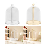 Maxbell Rotatable Showcase Figure Display Case for Charms Plush Figures Action Dolls White