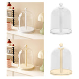 Maxbell Rotatable Showcase Figure Display Case for Charms Plush Figures Action Dolls White