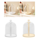 Maxbell Rotatable Showcase Figure Display Case for Charms Plush Figures Action Dolls White