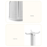 Maxbell Rotatable Showcase Figure Display Case for Charms Plush Figures Action Dolls White