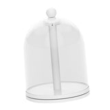 Maxbell Rotatable Showcase Figure Display Case for Charms Plush Figures Action Dolls White