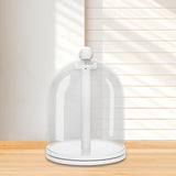 Maxbell Rotatable Showcase Figure Display Case for Charms Plush Figures Action Dolls White