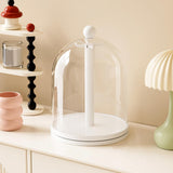 Maxbell Rotatable Showcase Figure Display Case for Charms Plush Figures Action Dolls White