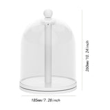 Maxbell Rotatable Showcase Figure Display Case for Charms Plush Figures Action Dolls White