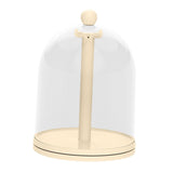 Maxbell Rotatable Showcase Figure Display Case for Charms Plush Figures Action Dolls Beige