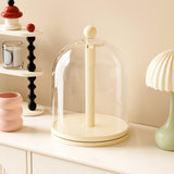 Maxbell Rotatable Showcase Figure Display Case for Charms Plush Figures Action Dolls Beige