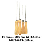 Maxbell 4x DIY Handcraft Stuffing Tool with Wooden Handle Handy Cotton Stuffing Tool