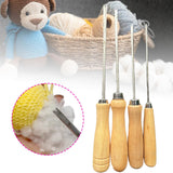 Maxbell 4x DIY Handcraft Stuffing Tool with Wooden Handle Handy Cotton Stuffing Tool