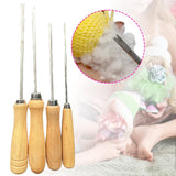 Maxbell 4x DIY Handcraft Stuffing Tool with Wooden Handle Handy Cotton Stuffing Tool