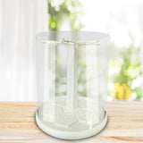 Maxbell Figure Display Case Transparent Rotatable for Pendants Action Dolls Keychain