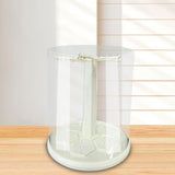 Maxbell Figure Display Case Transparent Rotatable for Pendants Action Dolls Keychain