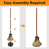 Maxbell Halloween Witch Broom Cosplay Broom Props for Party Supplies Masquerade Show