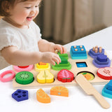 Maxbell Stacking Sorting Toys Sensory Preschool Learning Toy for Kids Birthday Gifts Style A