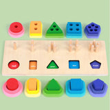 Maxbell Stacking Sorting Toys Sensory Preschool Learning Toy for Kids Birthday Gifts Style B