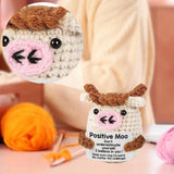 Maxbell Funny Cow Knitted Doll Pendant Novelty Gift Inspired Toy Gift for Girls,Boys