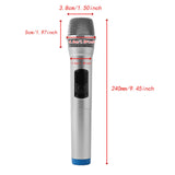 Maxbell Kids Microphone Toy Stage Costume Mic Prop for Kids Halloween Career Day Toy Silver Blue
