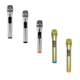 Maxbell Kids Microphone Toy Stage Costume Mic Prop for Kids Halloween Career Day Toy Silver Blue