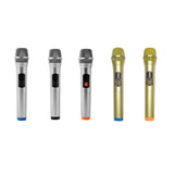 Maxbell Kids Microphone Toy Stage Costume Mic Prop for Kids Halloween Career Day Toy Silver Blue