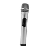 Maxbell Kids Microphone Toy Stage Costume Mic Prop for Kids Halloween Career Day Toy Silver Black