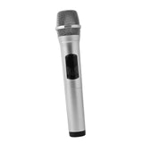 Maxbell Kids Microphone Toy Stage Costume Mic Prop for Kids Halloween Career Day Toy Silver Black