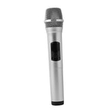 Maxbell Kids Microphone Toy Stage Costume Mic Prop for Kids Halloween Career Day Toy Silver Black