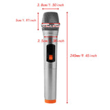 Maxbell Kids Microphone Toy Stage Costume Mic Prop for Kids Halloween Career Day Toy Silver Orange