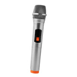 Maxbell Kids Microphone Toy Stage Costume Mic Prop for Kids Halloween Career Day Toy Silver Orange