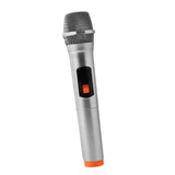 Maxbell Kids Microphone Toy Stage Costume Mic Prop for Kids Halloween Career Day Toy Silver Orange