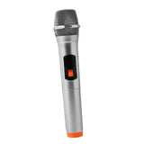 Maxbell Kids Microphone Toy Stage Costume Mic Prop for Kids Halloween Career Day Toy Silver Orange