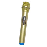 Maxbell Kids Microphone Toy Stage Costume Mic Prop for Kids Halloween Career Day Toy Gold Blue