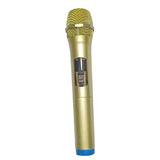 Maxbell Kids Microphone Toy Stage Costume Mic Prop for Kids Halloween Career Day Toy Gold Blue