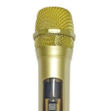 Maxbell Kids Microphone Toy Stage Costume Mic Prop for Kids Halloween Career Day Toy Gold Orange