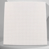 Maxbell Building Brick Base Plate Lightweight Hands on for Preschool Kids Boys Girls White