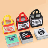 Maxbell Baby Flashcards Travel Toy Early Education for Boys Girls 0-6 Months Newborn Colorful