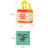 Maxbell Baby Flashcards Travel Toy Early Education for Boys Girls 0-6 Months Newborn Colorful