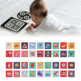 Maxbell Baby Flashcards Travel Toy Early Education for Boys Girls 0-6 Months Newborn Colorful
