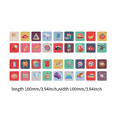 Maxbell Baby Flashcards Travel Toy Early Education for Boys Girls 0-6 Months Newborn Colorful