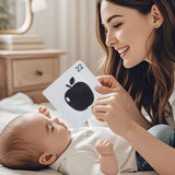 Maxbell Baby Flashcards Travel Toy Early Education for Boys Girls 0-6 Months Newborn Colorful