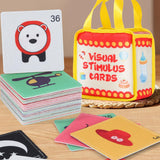 Maxbell Baby Flashcards Travel Toy Early Education for Boys Girls 0-6 Months Newborn Colorful