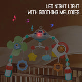 Maxbell Pram Toys Pram Pram with Rattle Toy for Infants Boys Girls Shower Gifts