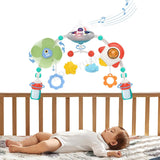 Maxbell Pram Toys Pram Pram with Rattle Toy for Infants Boys Girls Shower Gifts